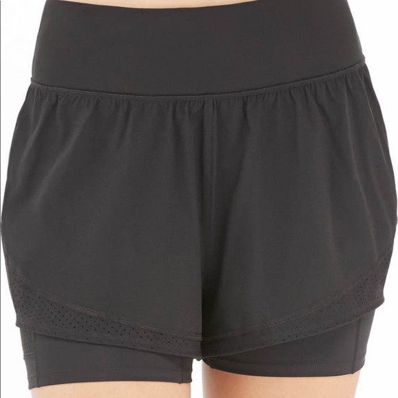 SPANX Get Moving Double layer Shorts XS black running athletic bike - Picture 4 of 9